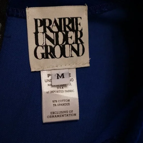 Prairie Underground - Fuzzbox Dress - M - Cobalt - Picture 5 of 6
